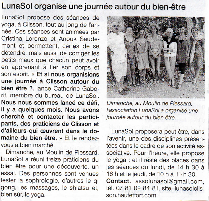 Ouest France, septembre 2014