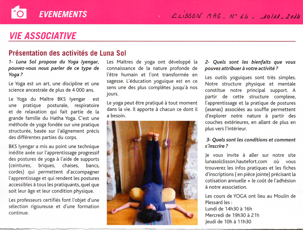 Clisson Mag, novembre 2014